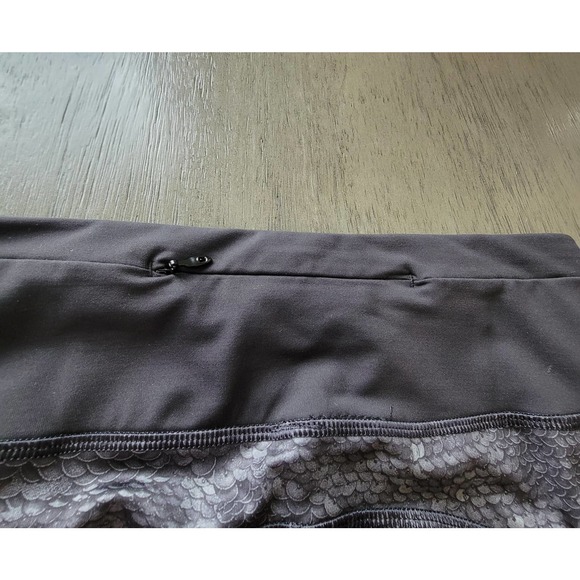 Lululemon Speed Tight II *Full-On‎ Luxtreme Sequin Snake Slate Black Size 4 - Picture 6 of 11
